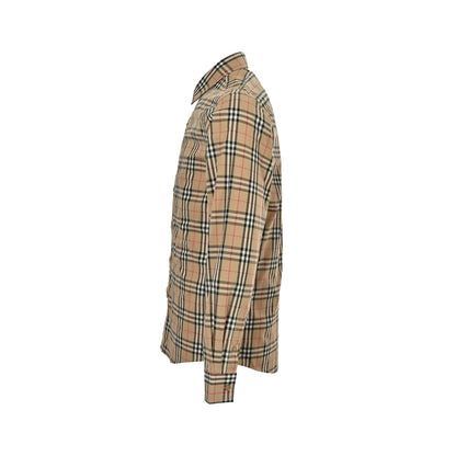 Burberry small plaid cotton shirt