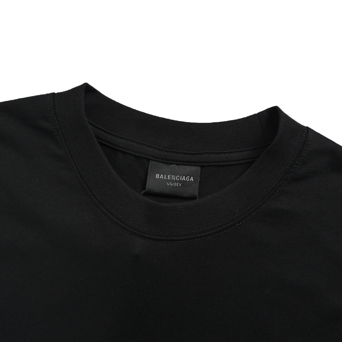 Balenciaga 26ss retro badge printed washed short-sleeve
