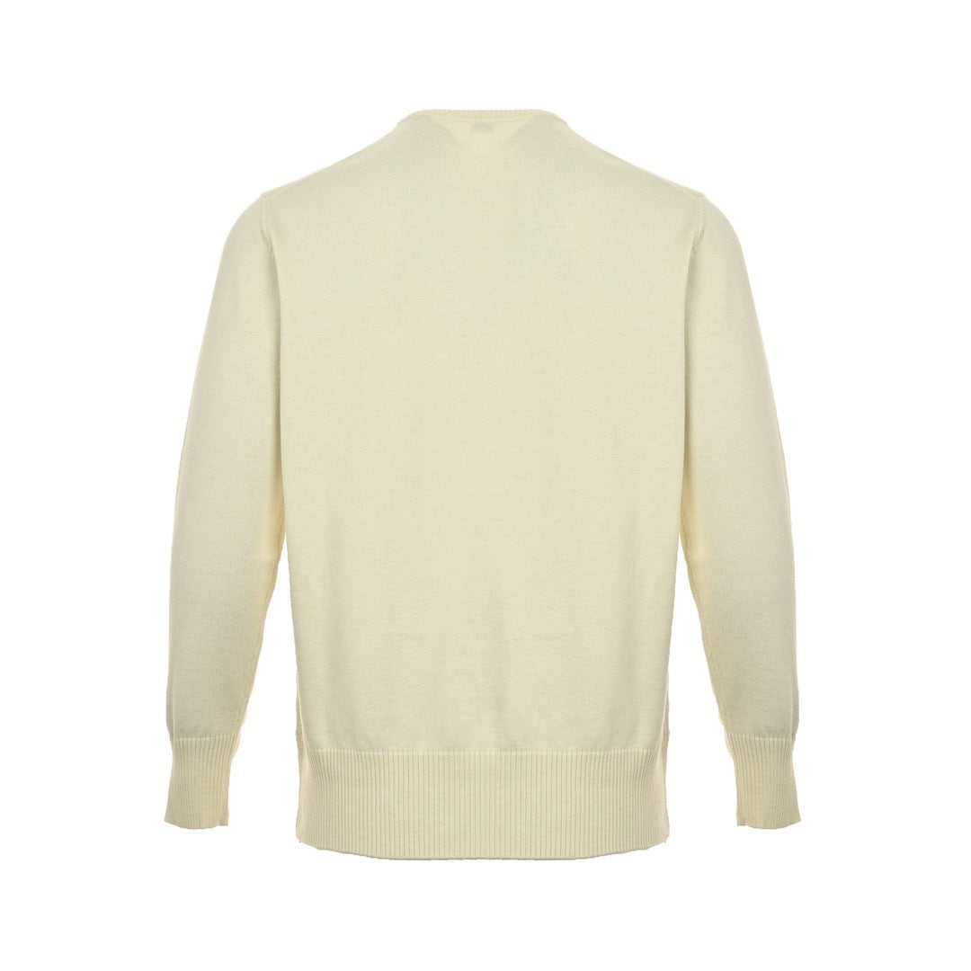 Dior 24Fw 1947 embroidered letter logo crew neck sweater