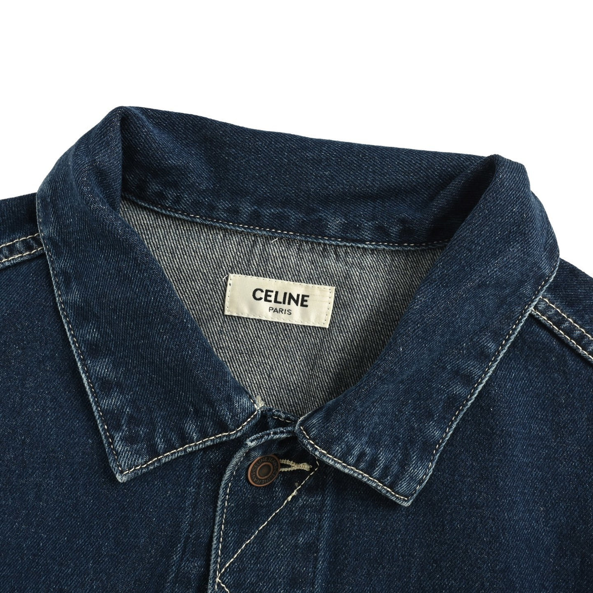 Celine 25Fw back patch denim jacket