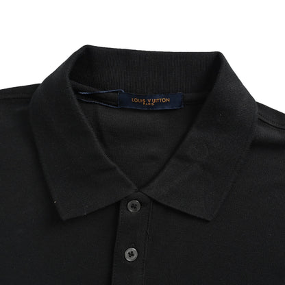 Louis Vuitton 25ss letter embroidered pin Polo short sleeves