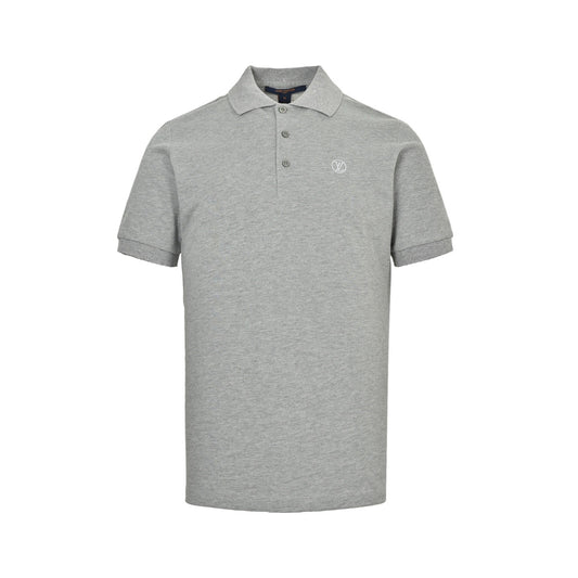 Louis Vuitton classic embroidered letter small label Polo short sleeves