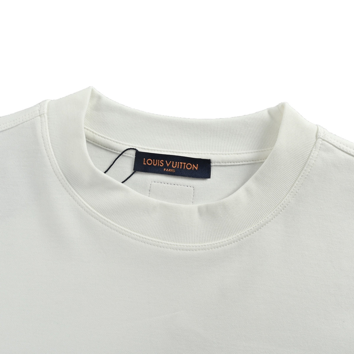 Louis Vuitton 25Fw canvas embroidered long-sleeved T-shirt