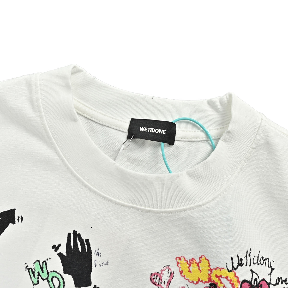 We11 Done colorful graffiti hand-painted printed short sleeves