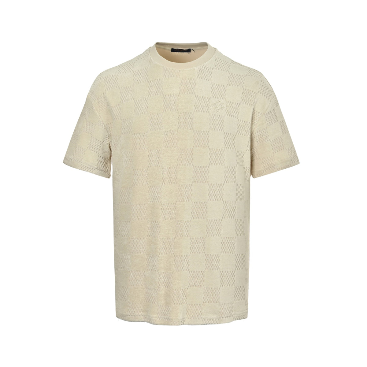 Louis Vuitton checkerboard drawstring terry short sleeves