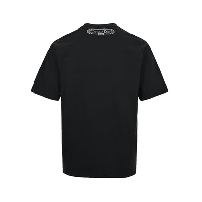 Dior 26ss Year of the Horse Limited Horse Steps Auspicious Clouds Embroidered Short Sleeves