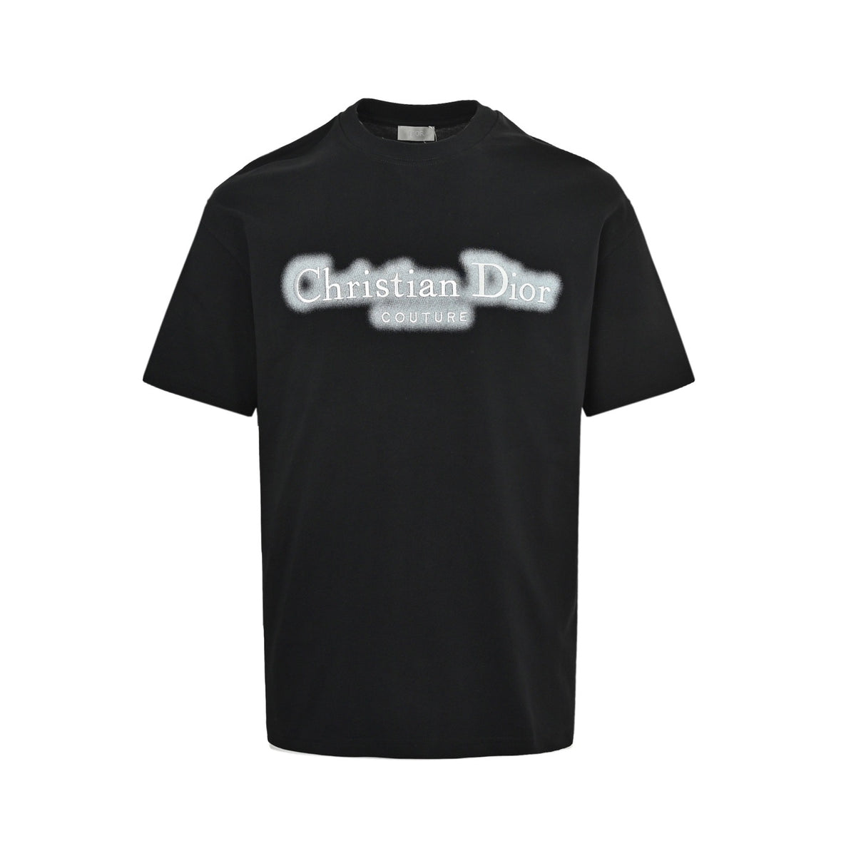 Dior rendered letter embroidery short sleeves