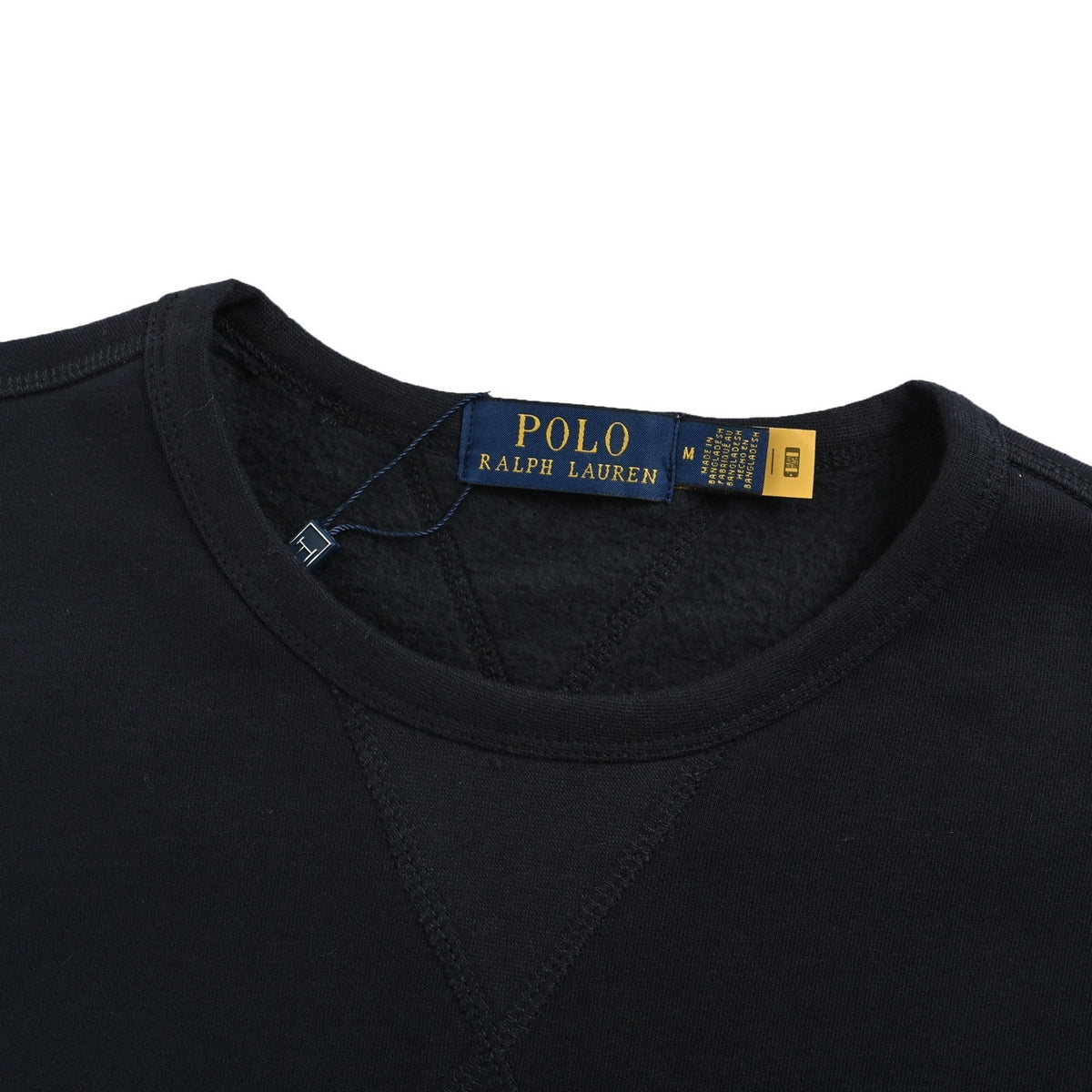 Ralph Lauren pony logo embroidered round neck sweatshirt (navy blue)