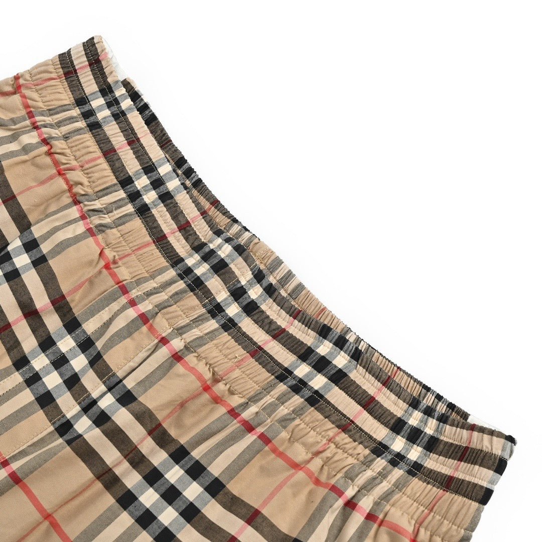 Burberry classic white-edged webbing plaid shorts