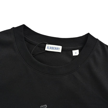 Burberry war horse logo letter embroidered short sleeves