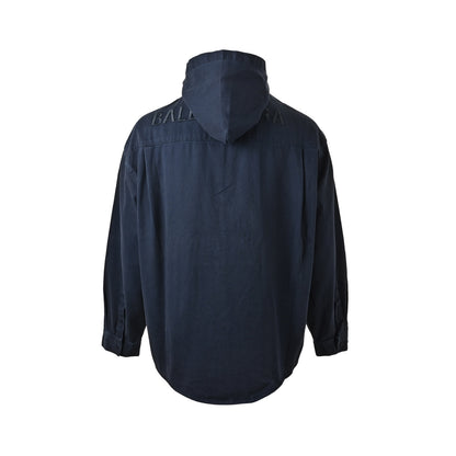 Balenciaga deconstructed hooded denim jacket