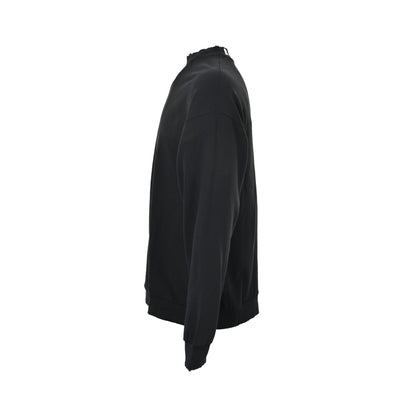 Balenciaga round neck sweatshirt with letter embroidery on the back neck