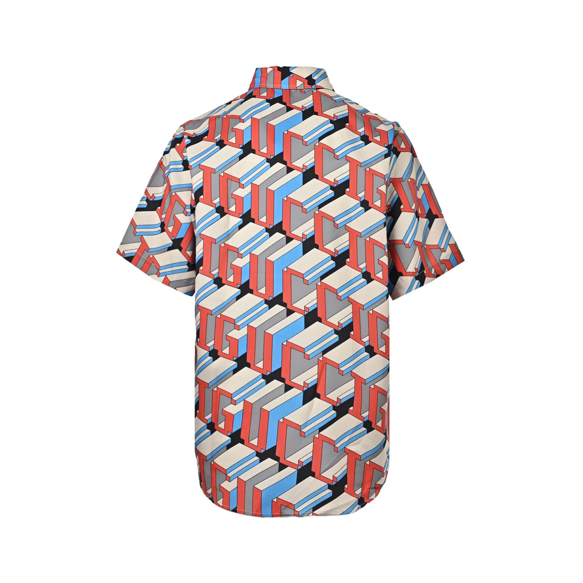 Gucci 24ss pixel three-dimensional G letter short-sleeved shirt