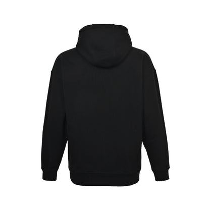 Loewe/Luo Yiwei 24Fw leather drawstring embroidered logo hooded sweatshirt