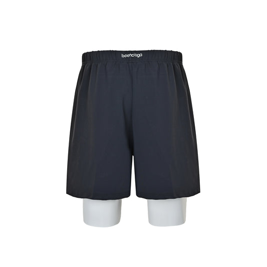 Balenciaga reflective 6B fake two-piece spliced ​​shorts