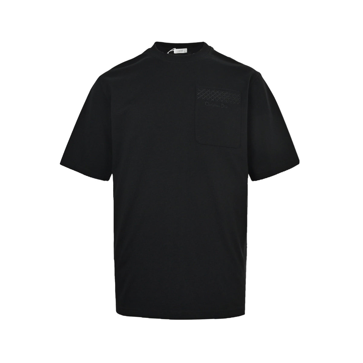 Dior 26ss cannage embroidered letter pocket short sleeves