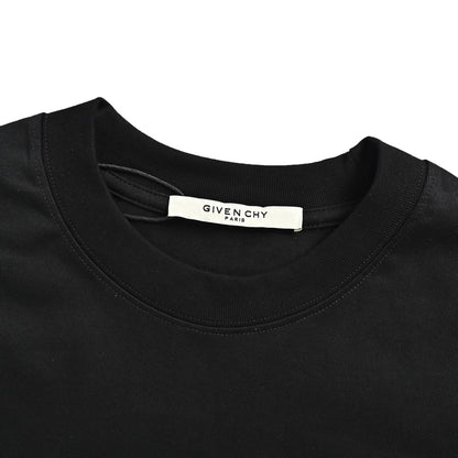 GIVENCHY four-square three-dimensional embroidery round neck short sleeves