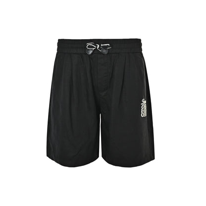 Loewe/Luoyiwei 26ss foam printed logo cotton and linen shorts