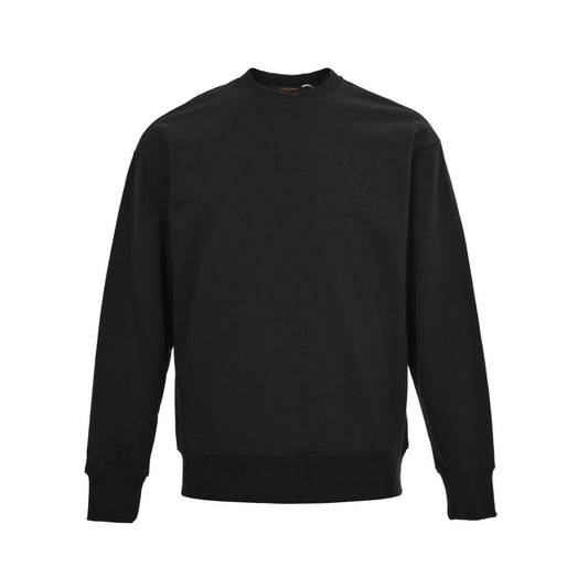 Louis Vuitton 25Fw front and back logo embroidered crew neck sweatshirt