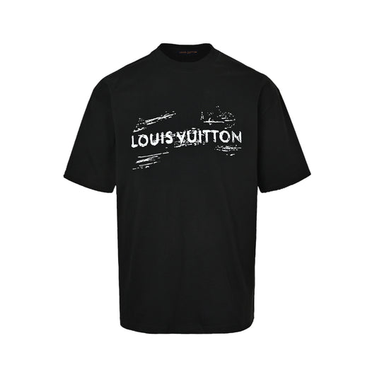 Louis Vuitton mottled logo printed letter short sleeves