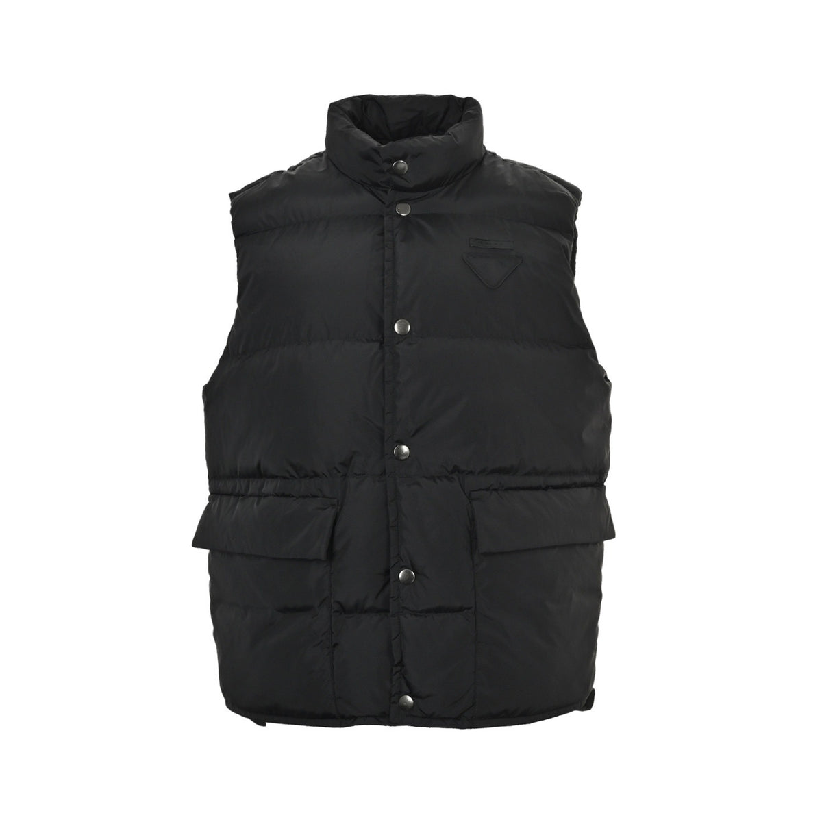 Prada 25Fw triangle cloth label down vest