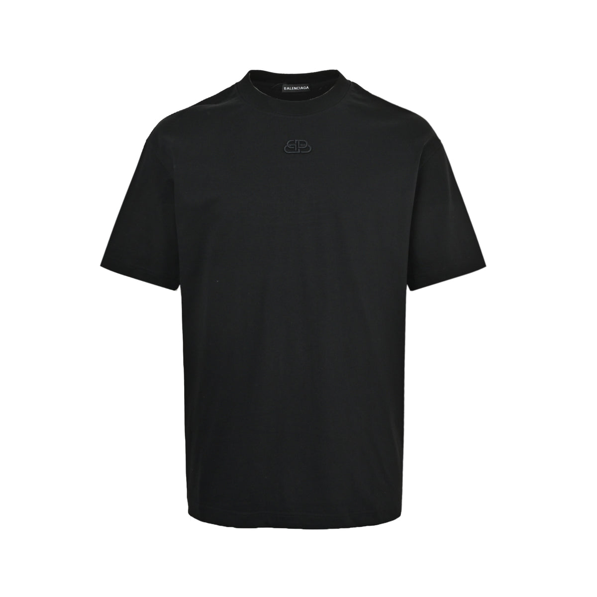 Balenciaga lock letter embroidered logo short sleeves