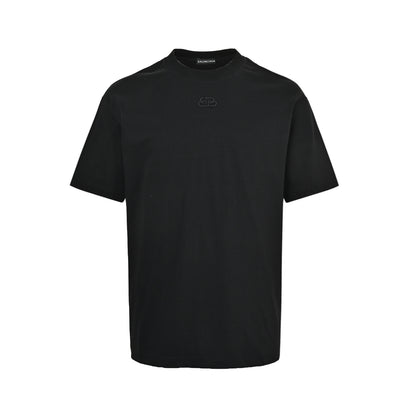 Balenciaga lock letter embroidered logo short sleeves