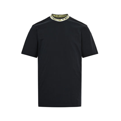Dior 25ss neck letter jacquard web short sleeves