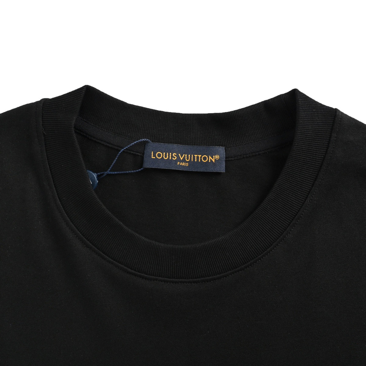 Louis Vuitton 25ss printed logo laminated letter short sleeves
