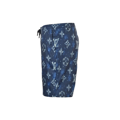 Louis Vuitton 25ss presbyopia all-over printed rendering suit shorts