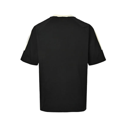 We11 Done ins style three stripes embroidered short sleeves