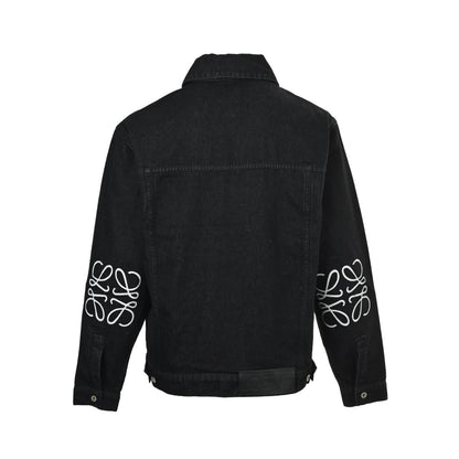 Loewe/Luo Yiwei Anagram burnt flower hollow logo suit denim jacket