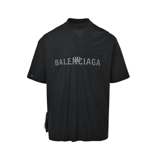 Balenciaga reversible letter print short sleeves