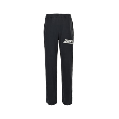 Balenciaga tape distressed printed letter trousers
