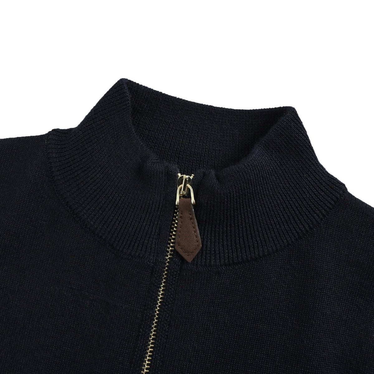 Miu Miu small print half-zip stand-up collar sweater