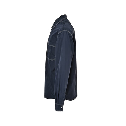 Fendi 26Fw FF embroidered topstitch shirt jacket