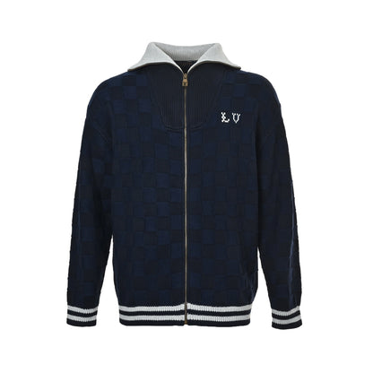 Louis Vuitton small checkerboard sweater cardigan jacket