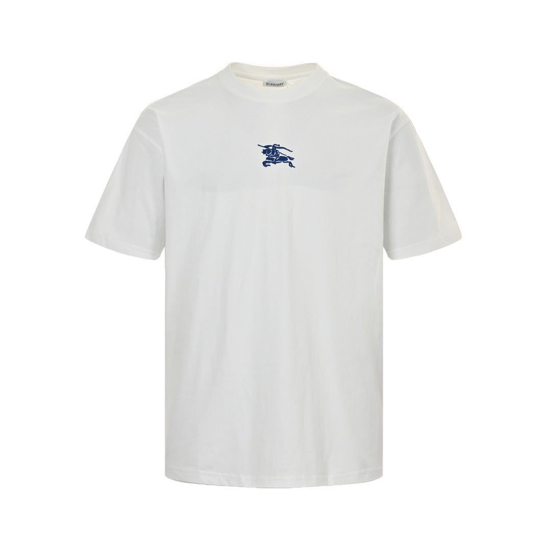 Burberry 24ss short sleeves with war horse embroidery on the chest