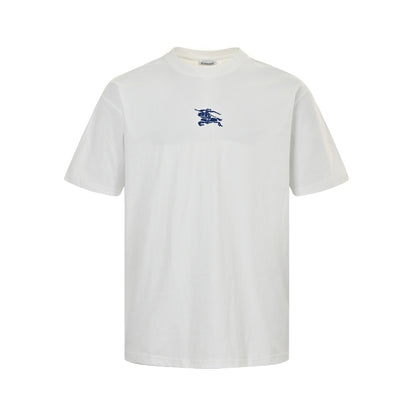 Burberry 24ss short sleeves with war horse embroidery on the chest