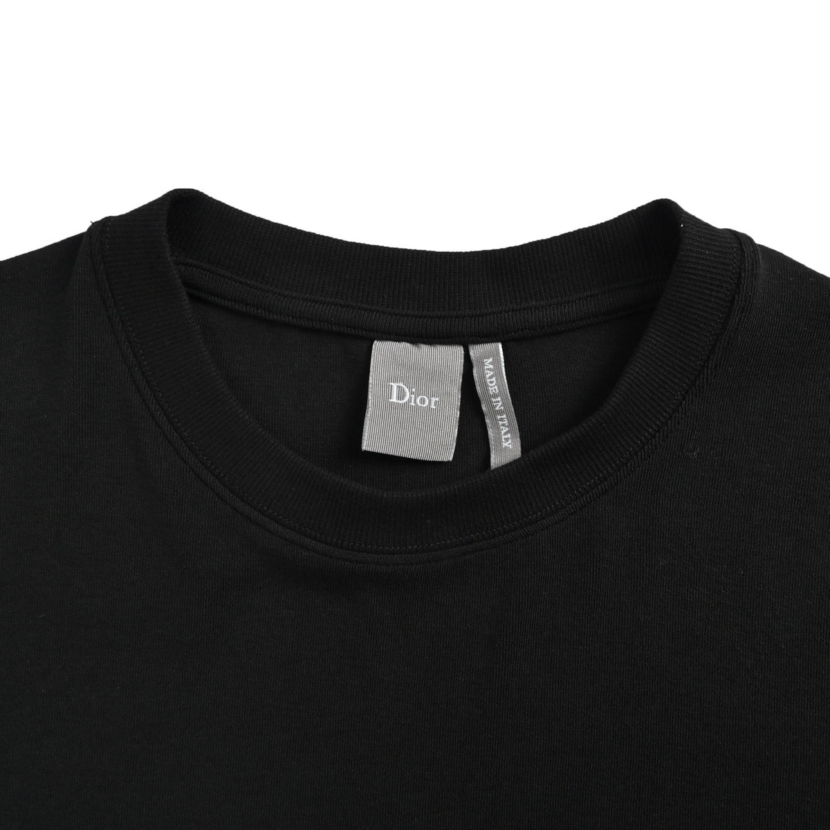 Dior 26ss small logo embroidered knitted short sleeves
