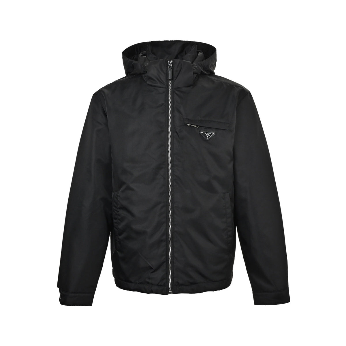 Prada 26ss chest zipper pocket hooded thin jacket