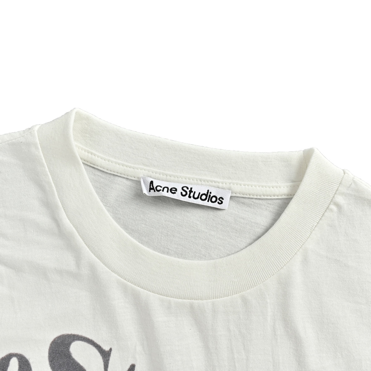 Acne Studios letter print women's short sleeves