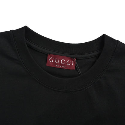 Gucci GG embroidered letter short sleeves