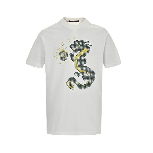 Louis Vuitton 24ss Year of the Dragon Series Mosaic Dragon Print Short Sleeve