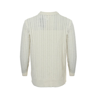 Louis Vuitton embroidered logo hollow sweater