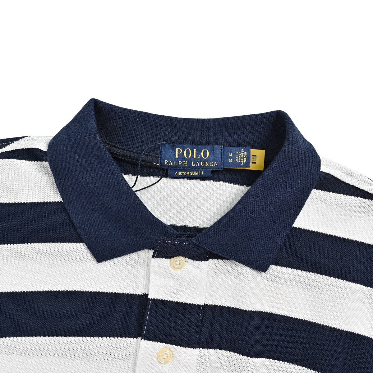 Ralph Lauren pony logo embroidered striped Polo short sleeves