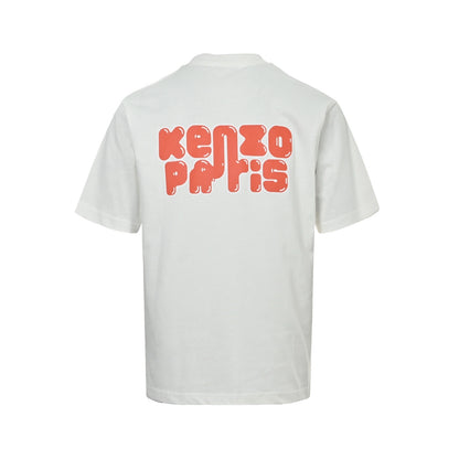 Kenzo/Takada Kenzo baby elephant letter printed short sleeves