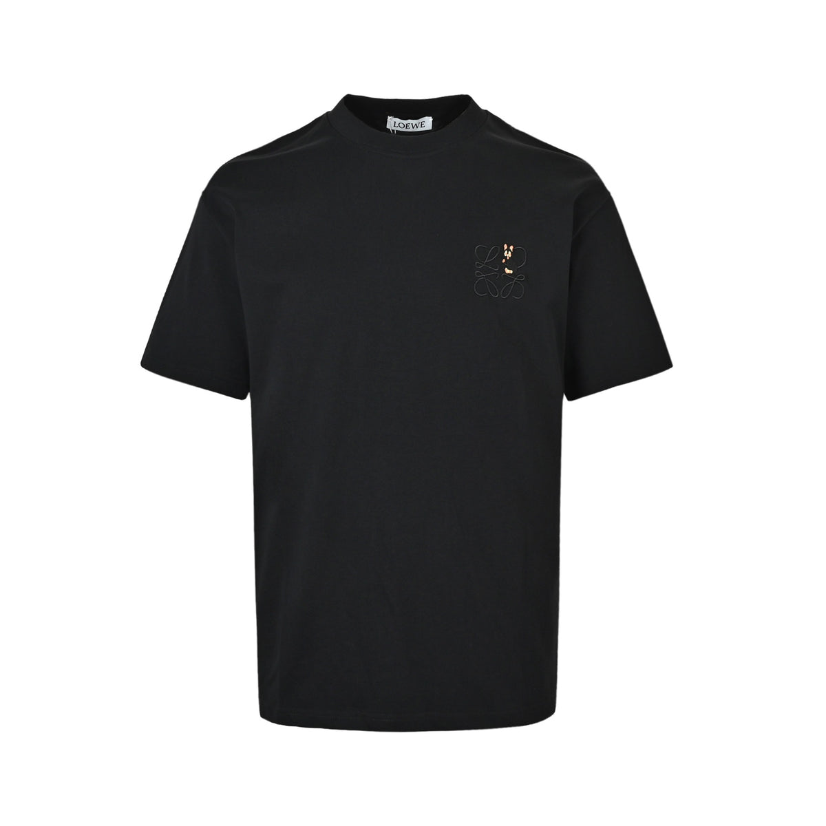 Loewe/LOUIS WAIN joint cat embroidered short sleeves