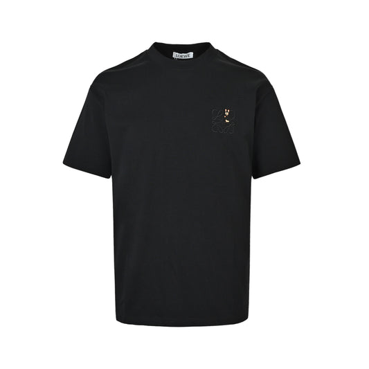 Loewe/LOUIS WAIN joint cat embroidered short sleeves