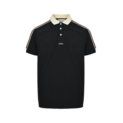 Gucci 26ss red and green webbing Polo short sleeves